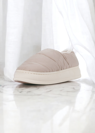 Тапочки - дутики, на овчине, зимние, тапки - дутики, на овчине, зимние