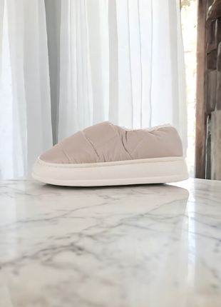 Тапочки - дутики, на овчине, зимние, тапки - дутики, на овчине, зимние