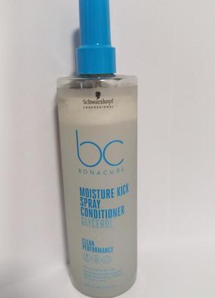 Schwarzkopf professional bonacure moisture kick spray conditioner glycerol распив.