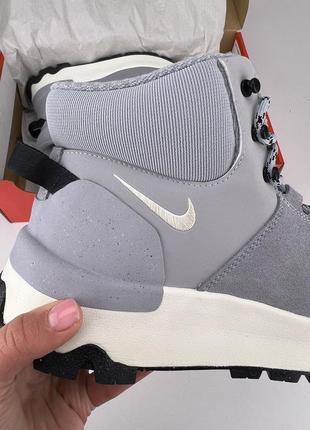 Черевики nike city classic boot grey dq5601-002, оригінальні черевики найк жіночі сірі5 фото