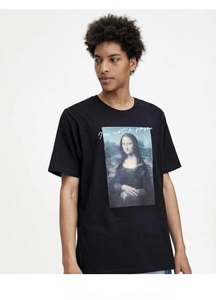 Нова футболка pull bear mona lisa, з цінником, art: 5246/512/800