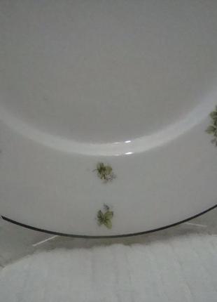 Антикварная тарелка цветы фарфор германия №954(1)4 фото