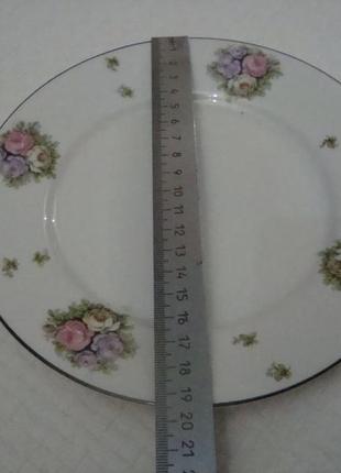 Антикварная тарелка цветы фарфор германия №954(1)7 фото