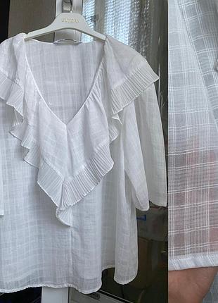 Блуза zara натуральна тканина