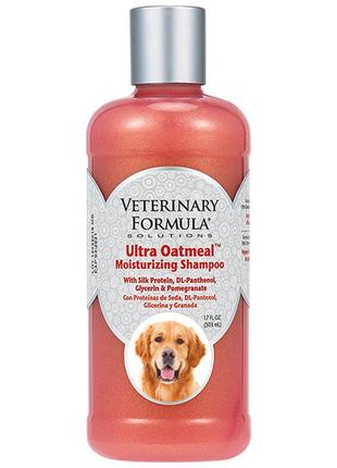 Шампунь для собак і котів veterinary formula ultra oatmeal moisturizing shampoo 503 мл (736990012104)