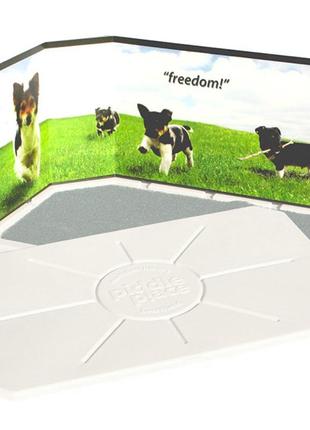 Защитный барьер для собачьего туалета petsafe piddle place guard freedom 103х36 см зелено-белый (729849159013)
