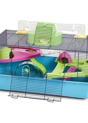 Клітка для хом'яків savic hamster heaven metro 80х50х50 см синій (5411388050740)