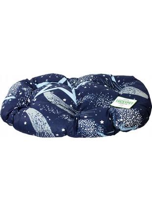 Лежак-подушка luсky pet "дріма" №1 45x60 см синій (4820224217451)2 фото