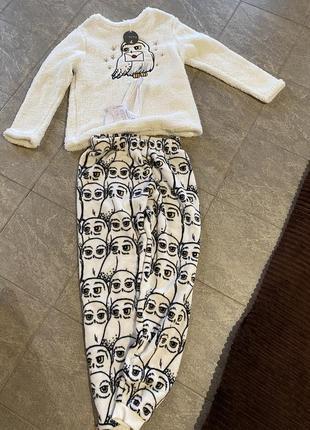 Женская теплая пижама harry potter сова хедвиг4 фото