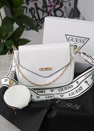 Сумка кросс боди-guess рептилия 2 в 19 фото