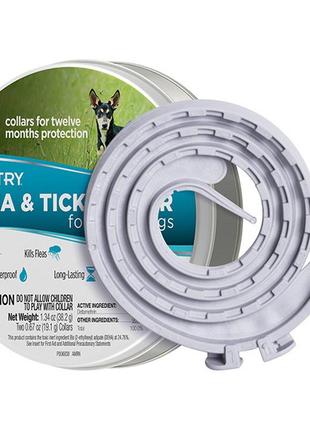 Ошейник от блох и клещей для собак малых пород sentry flea&tick collar small 36 см 2 шт (73091039518)
