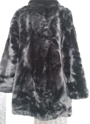 Куртка из эко меха удлиненная,бренд zara.3 фото