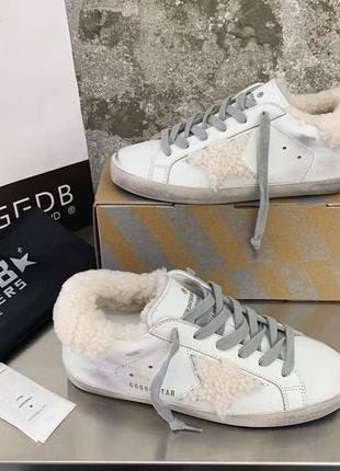 Зимние кеды golden goose superstar