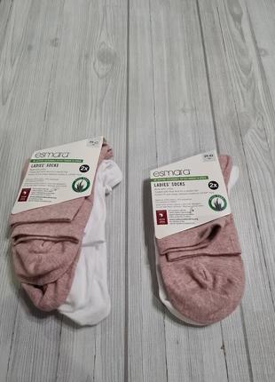 Жіночі шкарпетки з aloe vera  2 пари  esmara німечинна2 фото
