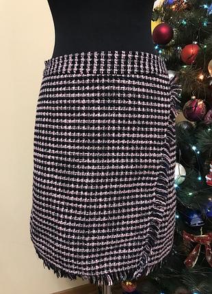 Юбка твидовая новая