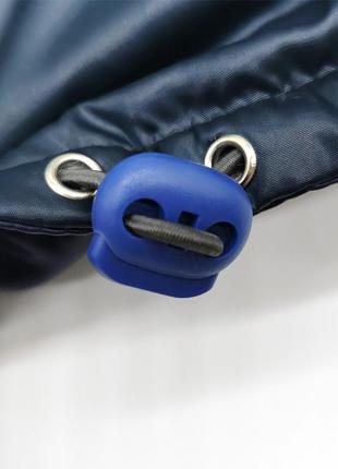 Водонепроникний пуховик з капюшоном для собак tianzhou розмір xxl (40см*58см), синій5 фото
