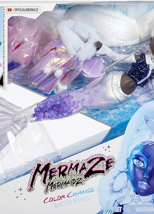 Модна лялька русалка mermaze mermaidz™ winter waves crystabella™