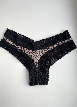 Трусики бикини victoria's secret леопардовые оригинал  stretch cotton cheeky panty4 фото