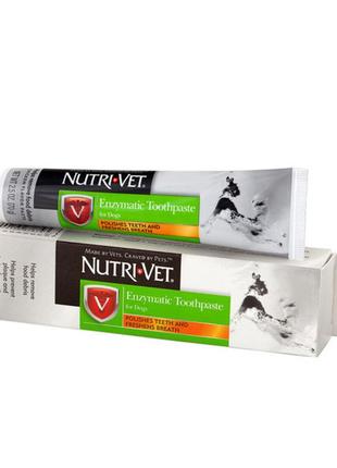 Зубна паста для собак nutri-vet enzymatic toothpaste 0.07 кг (669125878743)