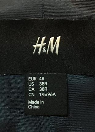 Піджак приталений льняний h&m розмір 48/м7 фото