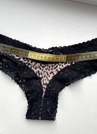 Трусики бикини victoria's secret леопардовые оригинал  stretch cotton cheeky panty10 фото