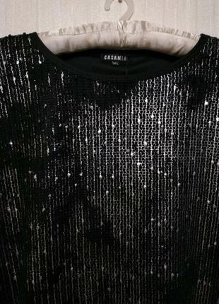 Нарядная блуза кофточка серебристая8 фото