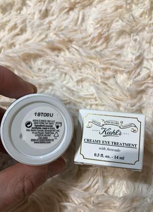 Крем с авокадо для кожи вокруг глаз creamy eye treatment with avocado kiehl's2 фото