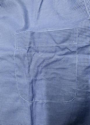 Мужская классическая рубашка, рубашка под пиджак, рубашка в клеточку с карманом,...