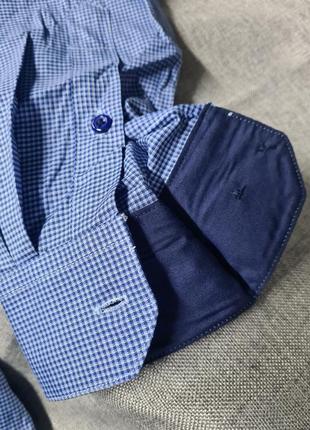 Мужская классическая рубашка, рубашка под пиджак, рубашка в клеточку с карманом, мужская рубашка, рубашка, деловая рубашка под брюки джинсы6 фото