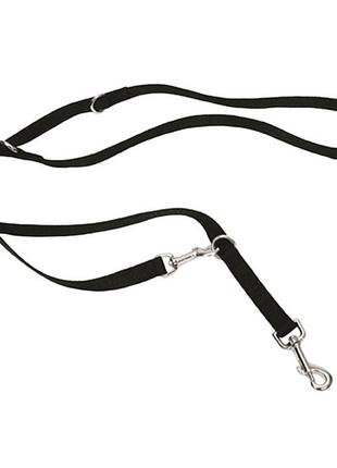 Універсальний повідець-перестібка для собак coastal multi-function dog leash чорний 2x180 см (76484661600)