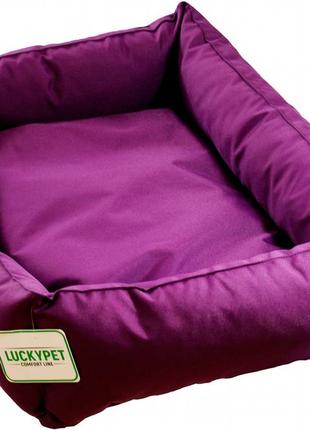 Лежак для собак и кошек lucky pet маркиз №6 80x120x26 см фиолетовый (4820224212418)