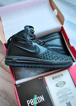 Кроссовки nike lunar force 1 duckboot black4 фото