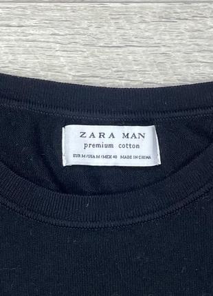 Zara man long sleeve кофта м размер премиум черная оригинал3 фото