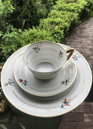 Чашка с блюдцем винтаж!