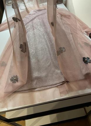 Комплект праздничное платье и кожаный итальянский пиджак косуха4 фото