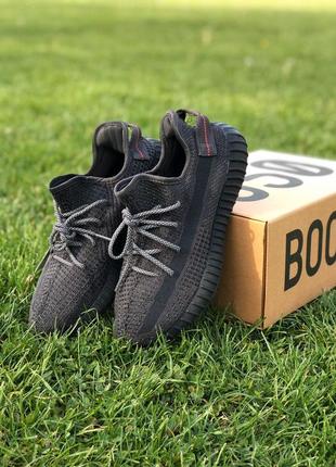 Кросівки adidas yeezy boost 350 v2 “black” full reflective кроссовки