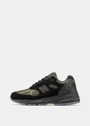 Мужские кроссовки new balance 991v2 x stone island khaki black.