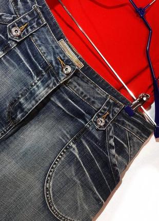 Юбка джинсовая брендовая р 40-44 ровного кроя9 фото