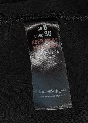 Фірмовий чорний комбінезон із шортами ромпер miss selfridge, розмір 42 — 447 фото