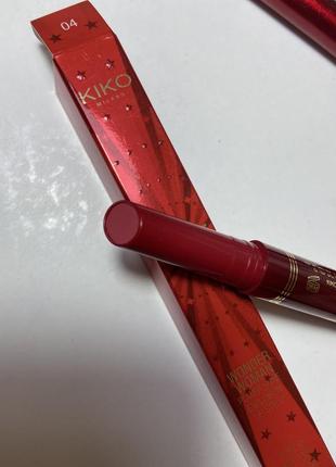 Помада-олівець kiko milano wonder woman power shine explosion lip stylo 041 фото