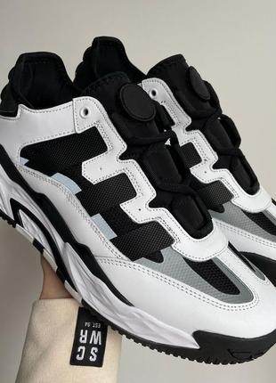 Мужские кроссовки adidas niteball black white 3