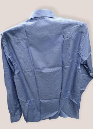 Мужская классическая рубашка, рубашка под пиджак, рубашка в клеточку с карманом,...