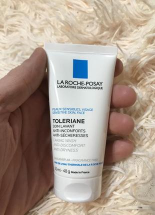 Очищающий крем-гель для чувствительной кожи - la roche-posay toleriane anti-inonforts 50ml