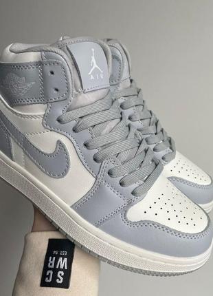 Женские кроссовки nike air jordan 1 blue 3