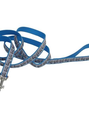 Светоотражающий поводок для собак coastal lazer brite reflective leash 2.5смх1.8м шарики розовый (76484469695)