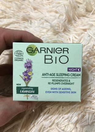 Крем для лица ночной антивозрастной regenerating lavandin bio garnier 50мл3 фото