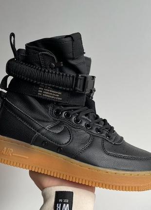 Женские кроссовки nike air force 1sp black3 фото