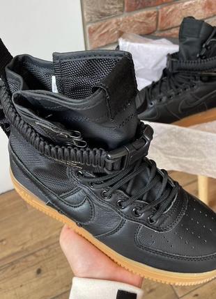 Женские кроссовки nike air force 1sp black9 фото