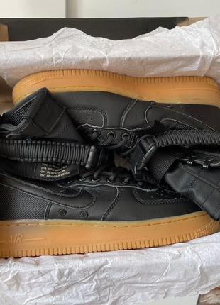 Женские кроссовки nike air force 1sp black5 фото