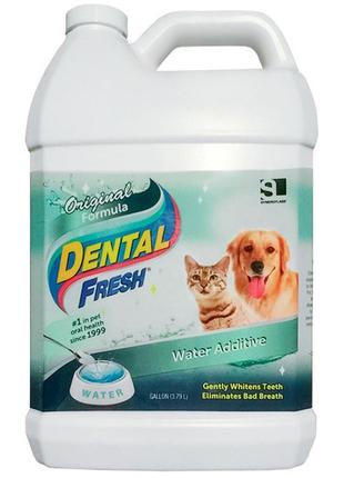 Жидкость от зубного налета и запаха из пасти собак и кошек synergylabs dental fresh 3.79 л (736990000118)